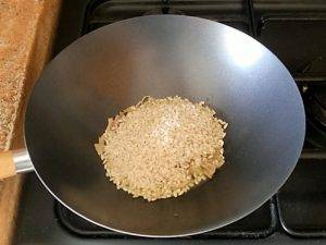 Risotto ai funghi preparazione 5