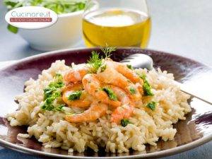 risotto con gamberi e spumante