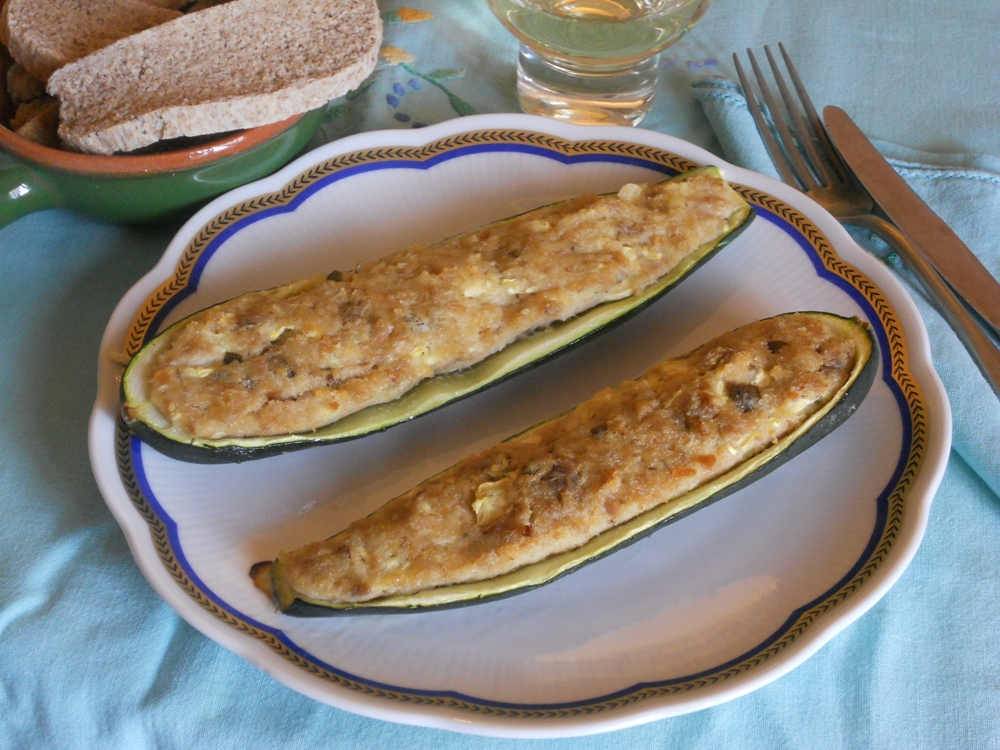 Zucchine ripiene di tonno