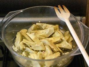 Zuppa di Polipetti con verdure preparazione 1