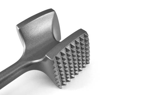 Batticarne, Batticarne per Carne Pesante Martello per Intenerire in Acciaio Inossidabile con Manico Ergonomico, Batticarne per Pollo da Multifunzionale per Casalinga
