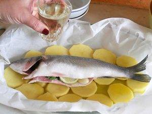 Branzino al forno preparazione 4