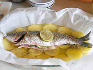 Branzino al forno preparazione 5