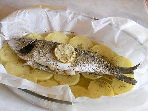 Branzino al forno preparazione 6