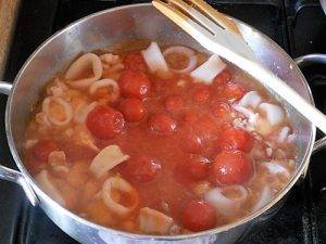 Calamari in Umido preparazione 4