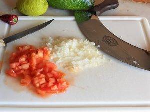 Guacamole preparazione 2