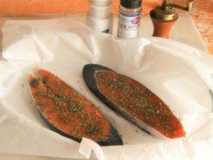 Salmone al forno preparazione 4