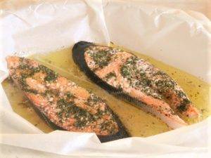 Salmone al forno preparazione 7