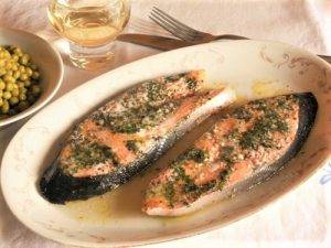 Salmone al forno preparazione 8