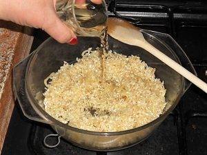 Risotto al salmone preparazione 3