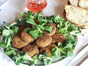 Polpette di Pollo fritte con melanzane preparazione 11