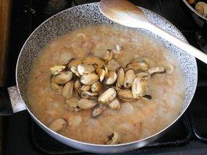 Risotto alla pescatora preparazione 9