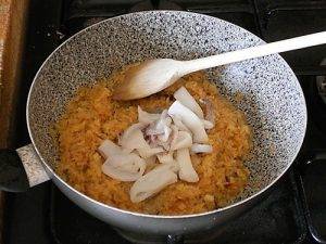 Risotto alla pescatora preparazione 5