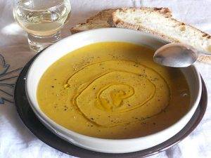 Vellutata di zucca preparazione 11