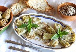 Cuori di carciofi, un contorno di classe! preparazione 12