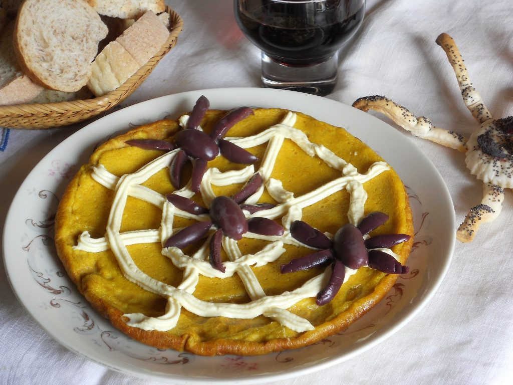 Frittata ragnatela di Halloween