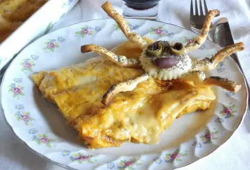 LASAGNE DI HALLOWEEN CON CURIOSI RAGNETTI