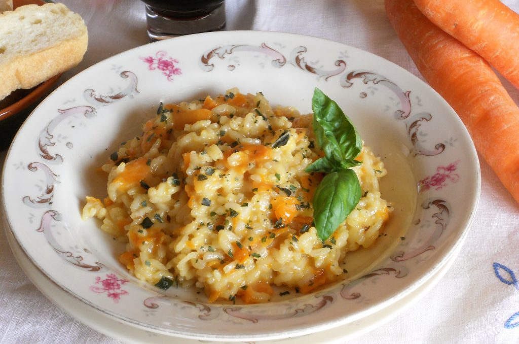 Risotto alle carote, un primo piatto sano e gustoso