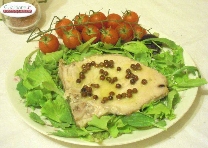 Braciola di Maiale al Pepe rosa sfumata alla Vernaccia preparazione 4