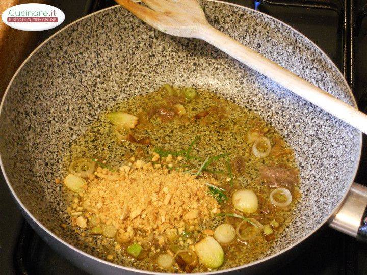 Broccoletti sfiziosi in Salsa di Acciughe, Arachidi e Limone preparazione 10