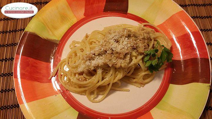 Carbonara al Tonno preparazione 5