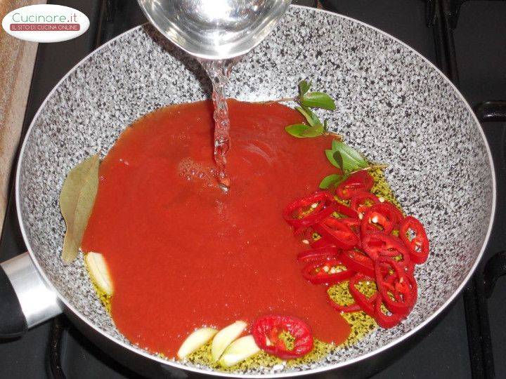 Ceci in umido al rosso con Mirto, Alloro e Peperoncino rosso preparazione 4