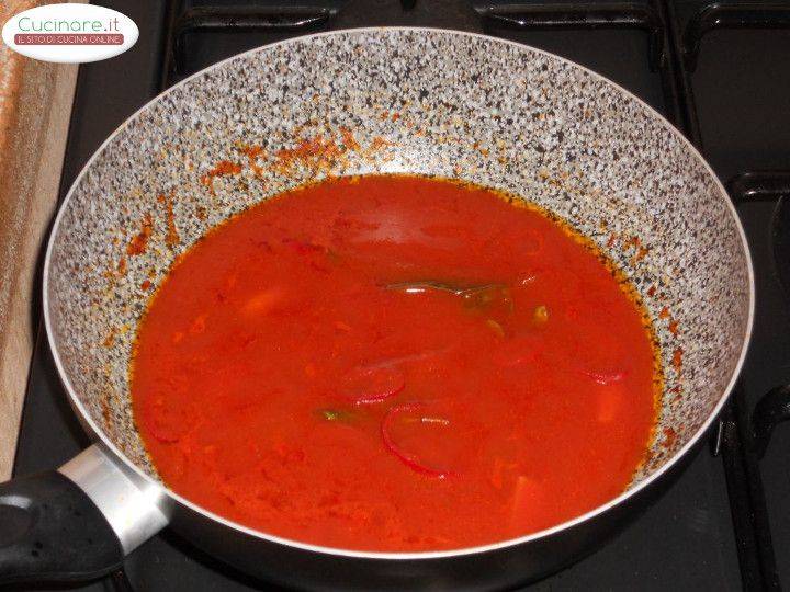 Ceci in umido al rosso con Mirto, Alloro e Peperoncino rosso preparazione 5