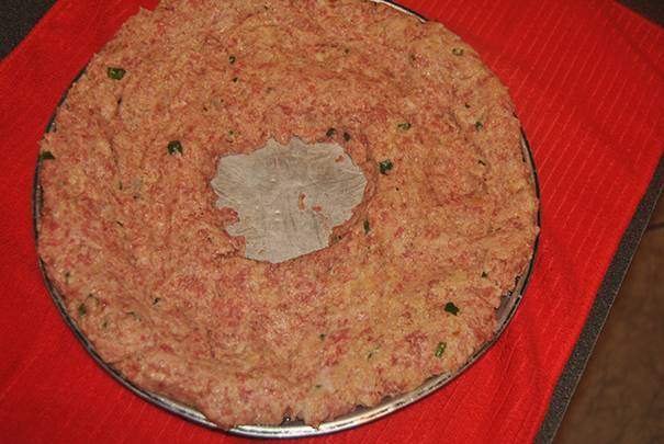 Polpettone con Piselli preparazione 8
