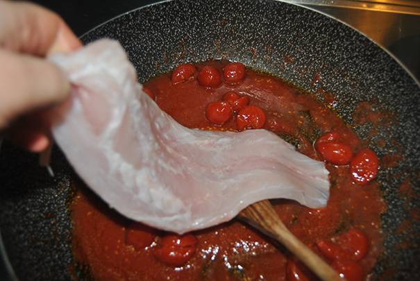 Vermicelli con la cernia preparazione 2