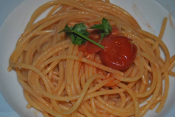 Vermicelli con la cernia preparazione 7