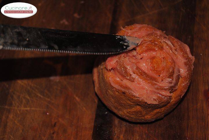 Dolcetti di rosa e cestini di fiori preparazione 14