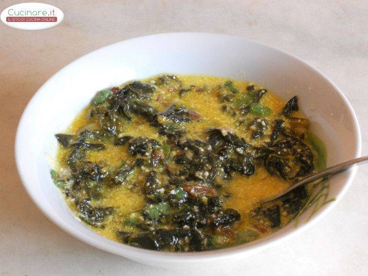 Frittata al Cavolo nero e Coriandolo preparazione 5