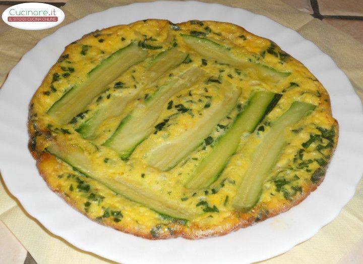 Frittata al Pecorino e Prezzemolo con Zucchine affogate preparazione 9