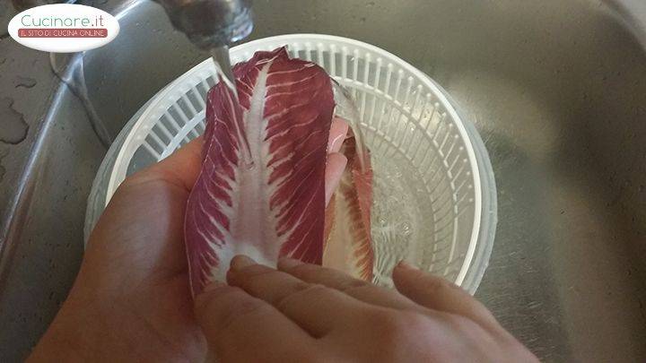 Fusilli con radicchio e pancetta preparazione 3