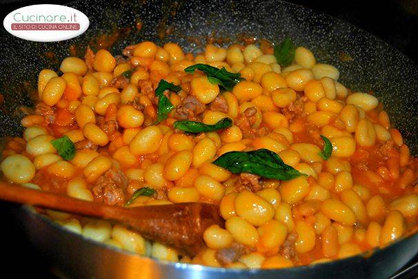 Gnocchi Salsicce e Fagioli preparazione 8