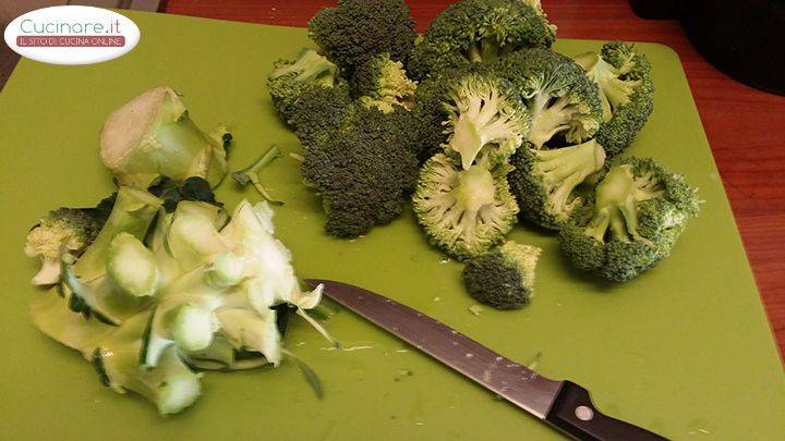 Orecchiette con broccoli baresi preparazione 1