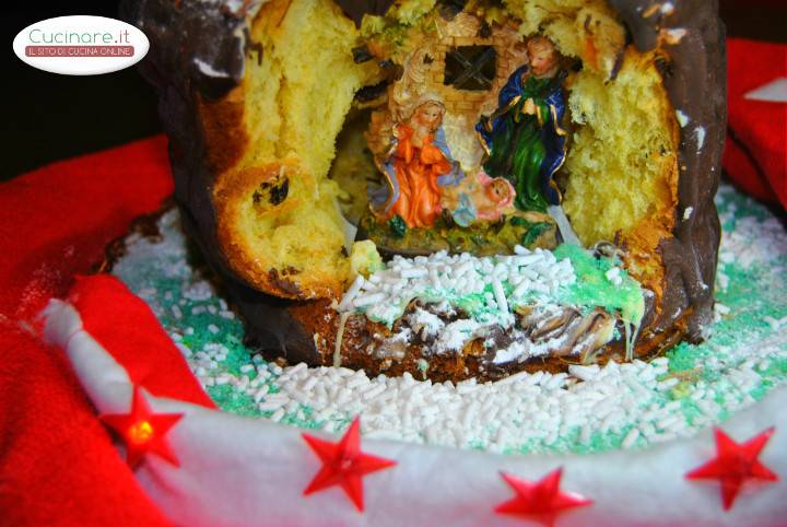 Presepe di Panettone preparazione 30