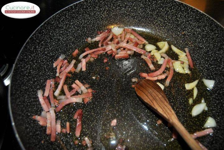 Pappardelle con Speck e Formaggio preparazione 0