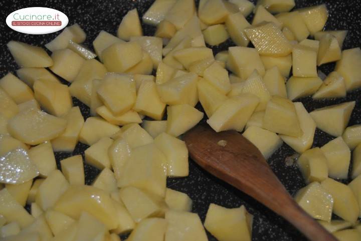 Patate e carciofi preparazione 1