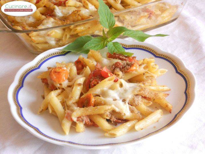 Penne al forno con Pomodorini grigliati cucinare.it