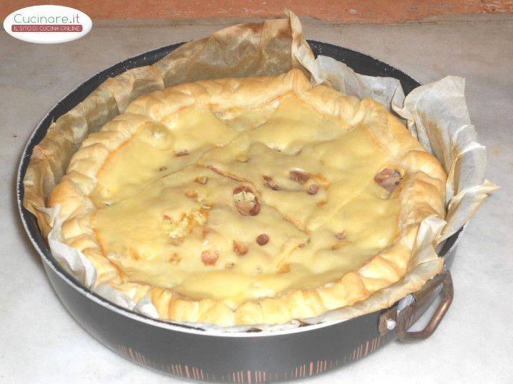 Quiche al Cavolfiore con Dragoncello, Emmenthal e Pancetta preparazione 13