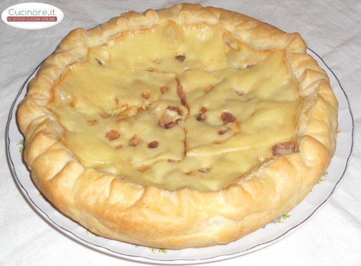 Quiche al Cavolfiore con Dragoncello, Emmenthal e Pancetta preparazione 14