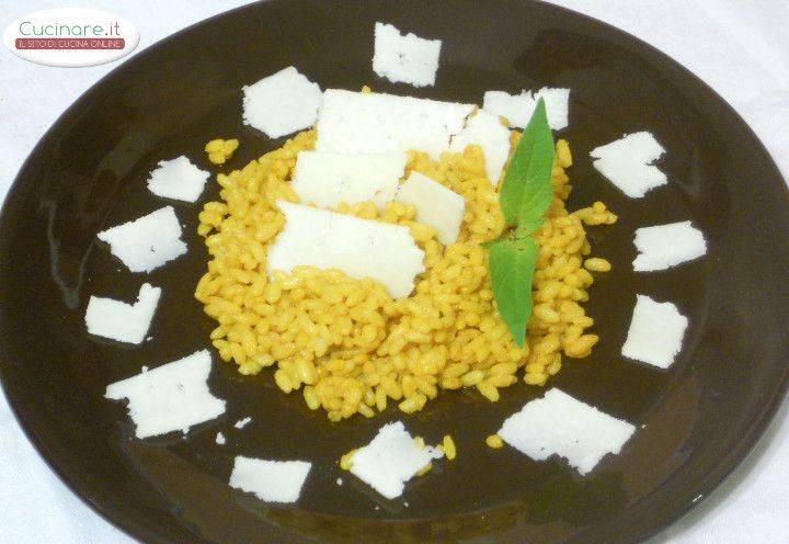 Riso alla Curcuma con scaglie di Pecorino sardo preparazione 6