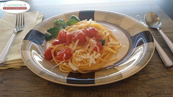 Spaghetti al Pomodoro preparazione 7