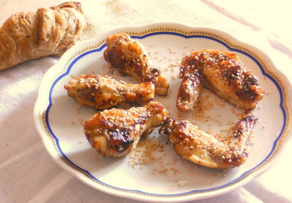 Alette di pollo sfumate al Marsala con semi di Sesamo preparazione 8