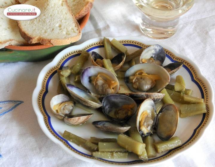 Antipasto di Vongole Veraci con Carciofi preparazione 11