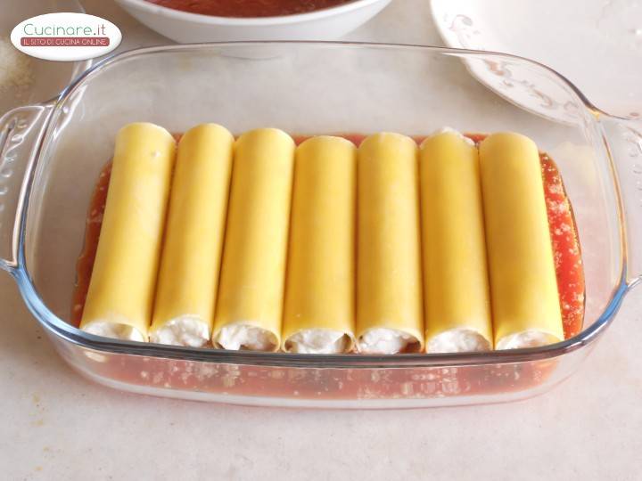 Cannelloni ripieni di Mozzarella preparazione 6