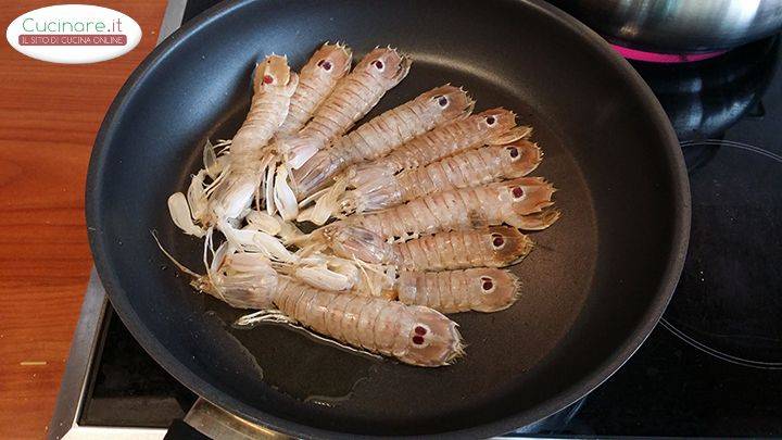 Capellini con le cicale di mare preparazione 3