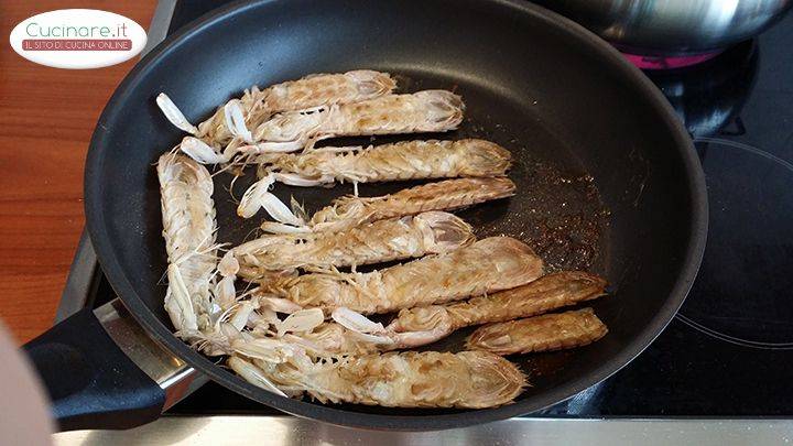 Capellini con le cicale di mare preparazione 4