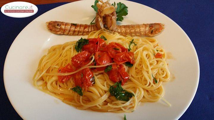 Capellini con le cicale di mare preparazione 10